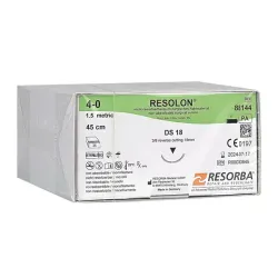 Resolon, Resorba 1 x 5/0  - blauw -  hechtdraad